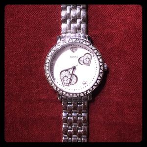 Guess Silver/Crystal Watch